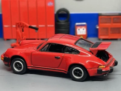 1975-1989 Porsche 911 (930) Red With Opening Rear Deck Lid 1/64 Scale - Image 1 of 4