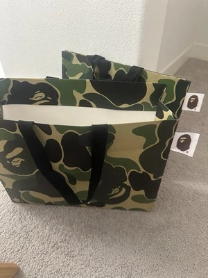 Bolso de Mano Grande Verde Camuflaje A Bathing Ape BAPE Regalo Compras Foto 1 de 4