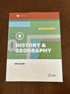 Lifepac History & Geography 5th Grade Teachers Guide - Foto 1 di 2