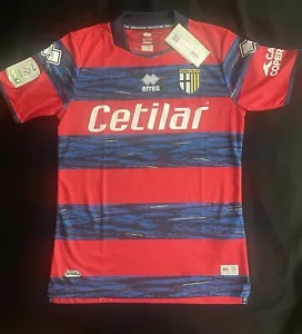 Men's Gianluigi Buffon 2021-2022 Parma Red Errea Goalkeeper Jersey - Size M - Picture 1 of 9