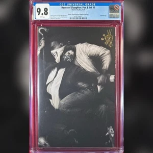 PLUMA Y TINTA HOUSE OF SLAUGHTER #1 ANDREW K CURRY DORADO EXCLUSIVO CGC 9.8 LTD 100 - Imagen 1 de 1