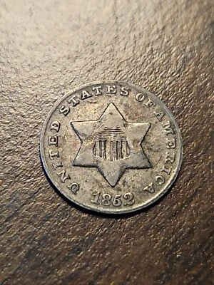 1852 US 3 CENT SILVER PIECE - Image 1 of 4