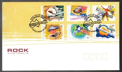 Australia 2001 2x FDC Rock Australia - Autoadhesivos Foto 1 de 2