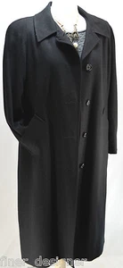 MACKINTOSH New England Women's Coat SZ 10 P Black Wool Jacket VTG winter trench - Picture 1 of 11