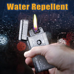 Electric Lighter Dual Arc USB-Charge Plasma Windproof Flameless Cigarette US - Picture 1 of 9