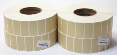 Lot of 4 Intermec E23067 DuraTran II Gloss Polyester 2" x 1" 2823 Thermal Label - Image 1 of 2