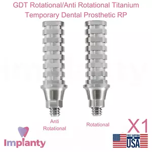 GDT Rotations-/Anti Rotations Titan temporäre Zahnprothese RP - Bild 1 von 7