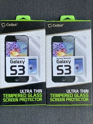 (Pack of 2) Samsung Galaxy S3 Ultra Thin Tempered Glass Screen Protectors - Image 1 of 4
