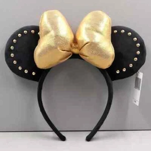 Disney Punk Black Headband Ears Hat HairBand Ear Plush Hand - Picture 1 of 2