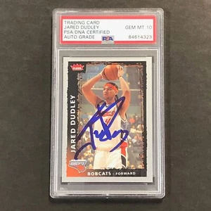 2008-09 Fleer Basketball #80 Jared Dudley Signed Card AUTO GRADE 10 PSA Slabbed - Picture 1 of 2