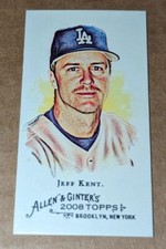 2008 Topps Allen and Ginter #246 Jeff Kent LA Dodgers Mini Parallel Card MLB