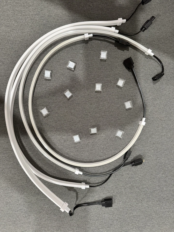 4 Strips Silverstone SST-LS04 12 Premium Dual-Sided 2020 ARGB light Strips - Image 1 of 1