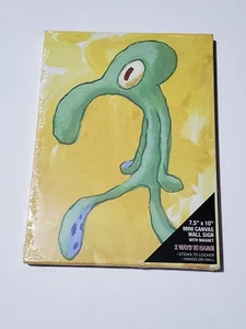 Spongebob Squidward Brash Mini Canvas!! 7.5"x10", Magnetic! Free Shipping! - Picture 1 of 7