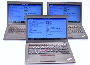 Lot (3) Lenovo ThinkPad T450 i5-5300U @ 2.3GHz 12GB Ram No HDD No OS No Chargers - Picture 1 of 23