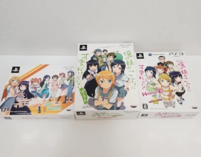 PSP PS3 Oreimo Limited Games 3 Set Ore no Imouto ga Konna ni Kawaii wake Ganai - Image 1 of 4
