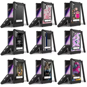 Funda híbrida a prueba de golpes de grado militar con soporte para Samsung Galaxy Note 10 - Imagen 1 de 33
