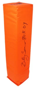 Billy Sims (Detroit Lions) Signed Orange Endzone Football Pylon w/80 ROY -SS COA - Picture 1 of 1