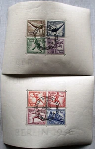 DR Olympiade 1936 Block 5+6 gestempelt SST - Bild 1 von 2