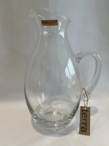 Terra Glassware Collection 64 Unzen/Halbe Gallone Klar Kristall Rund Krug - Bild 1 von 11