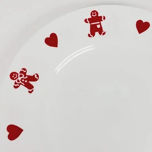 Corelle Gingerbread Man Dinner Plates Set Of 5 Christmas Serving Santa Holiday - Picture 1 of 12