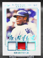 2019 Leaf Ken Griffey Jr Triple Game Used Patch  5/7