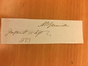 Documento autografo di Augustus Bozzi Granville - Picture 1 of 1