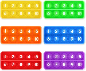 Aizweb Ten-Frame Pop Board - Math Manipulative for Elementary, Math Fidget Se... - Picture 1 of 12