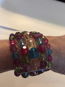 Bracciale SO Multi Filo Multicolore Perline Nuovo - Foto 1 di 4