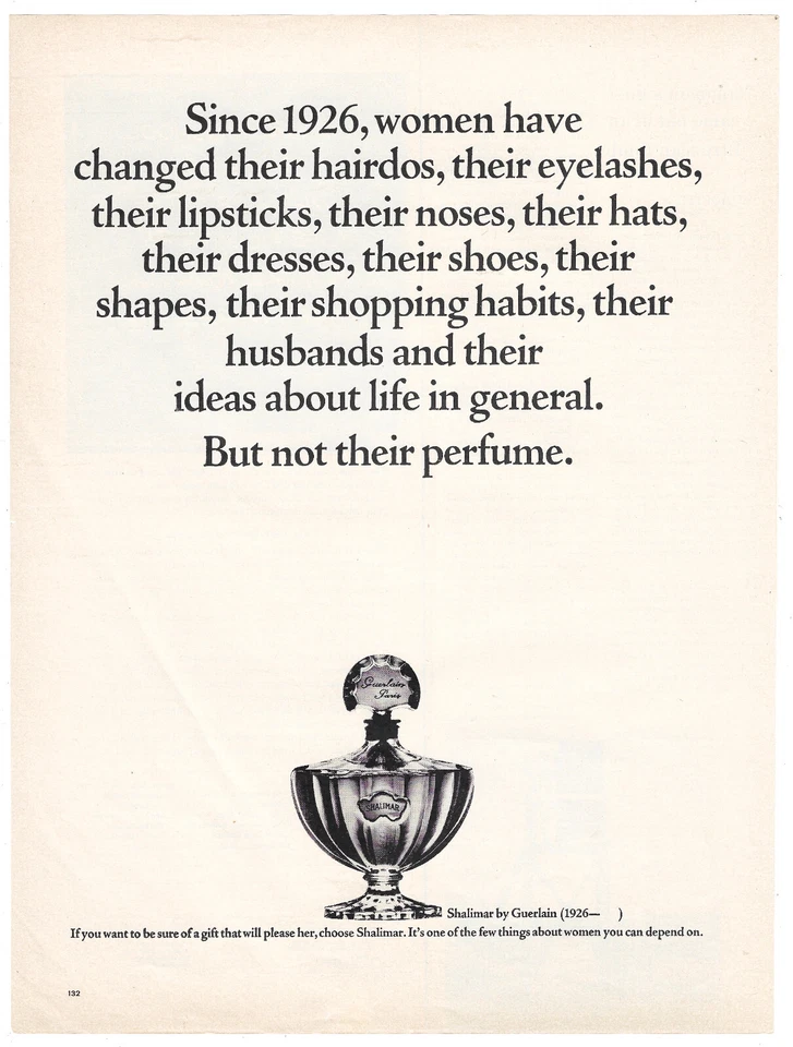 Shalimar Perfume Impressão Anúncio Vintage Publicidade Fragrância Publicidade 1964 - Imagem 1 de 1