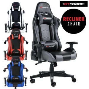 GTFORCE PRO FX RECLINING SPORTS RACING GAMING OFFICE DESK PC CAR LEATHER CHAIR