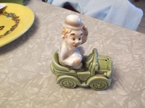 Vintage Norcrest Car and Man Salt and Pepper Shaker Set - Picture 1 of 10