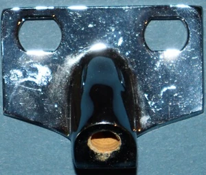 Re-plated 1953 1954 1955 Chevy Corvette side window curtain receiver, 1 side - Bild 1 von 3
