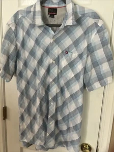 Quicksilver Mens Button Up Plaid Shirt XL - Picture 1 of 5