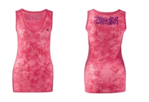 Zumba Hubble Hubble V Neck Top - Cosmo Orange ~ XS, Small, Medium, Large, XXL - Picture 1 of 3