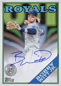 [DIGITAL] Topps Bunt - Bobby Witt Jr. - 1988 Topps Baseball 23 S2 - Signatures - Picture 1 of 1