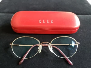 ELLE Wome's Designer Half Rim EYEGLASS FRAME w/case 50-19-130 Pink color EL18508 - Picture 1 of 11
