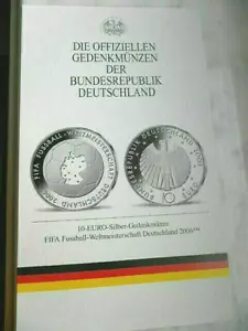 10 Euro Silber Münze - FIFA Fussball WM 2006 - 2003 - Stempelglanz - Kapsel - Bild 1 von 4