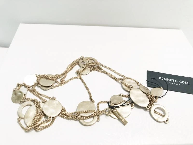 Kenneth Cole золото двойной бусы подвеска ожерелье 30» - новый - Изображение 1 из 1