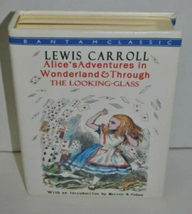 Alice's Adventures in Wonderland L.Carroll Book Cover Purse Handbag clutch new - Picture 1 of 11