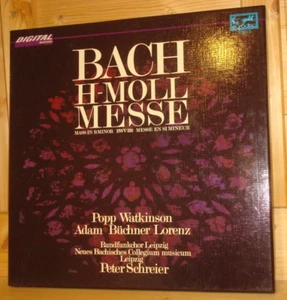 Bach Mass in B minor Messe h-Moll PETRER SCHREIER Eurodisc Eterna 3 LP Box MINT - Picture 1 of 3