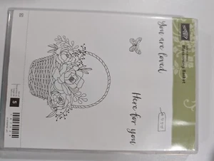 Stampin Up Stempelset, Blütenkorb, Sale-A-Bration, ausgemustert - Bild 1 von 2