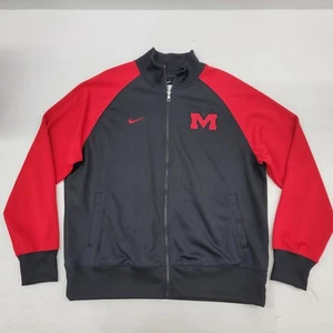 Nike Ole Miss Rebels Alt Logo Trainingsjacke mit durchgehendem Reißverschluss Herren Gr. XL rot grau gebraucht, in einwandfreiem Zustand - Bild 1 von 7