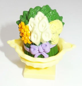Fisher-Price Loving Family Dollhouse Flowers Plant in Yellow Urn Pot! - Picture 1 of 3