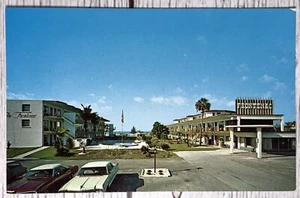 Sarasota FL Florida Frontenac Hotel Court S End Lido Beach Postcard - Picture 1 of 2