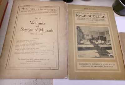 Machinery's Reference Series 4 Books # 17, # 22, # 24 & # 72 1910-11 - Image 1 of 4