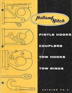 Truck Brochure - Holland Hitch - Pintle Hook Coupler Tow Hook Ring 1959 (T4389) - Picture 1 of 2