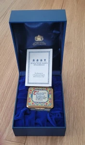 Rare Halcyon Days Enamel Trinket Box PSALM 23 "The Lord's My Shepherd" Ex cond - Picture 1 of 8