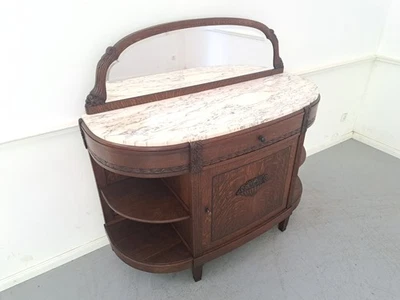 Kommode ANTIK Eiche massiv Jugendstil Art Deco Anrichte Kunst 15 - Bild 1 von 4