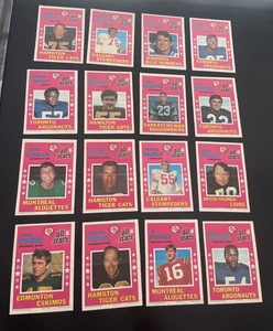 1971 O-Pee-Chee CFL All-Star Posters Complete Set 16/16 Football - Picture 1 of 17