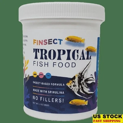 Proteína de insectos alimento para peces tropicales alto en proteínas potenciador del color Tetras pez ángel Foto 1 de 3